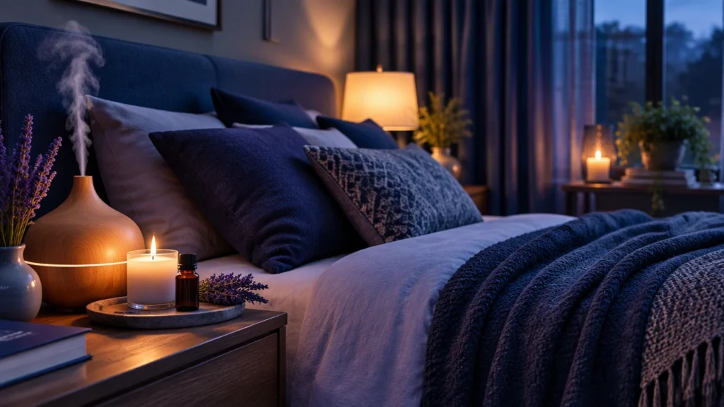 Aromatherapy, wellness: Cách thiết kế phòng ngủ yên tĩnh, dễ ngủ với hương thơm lớp, vải mềm và ánh sáng dịu