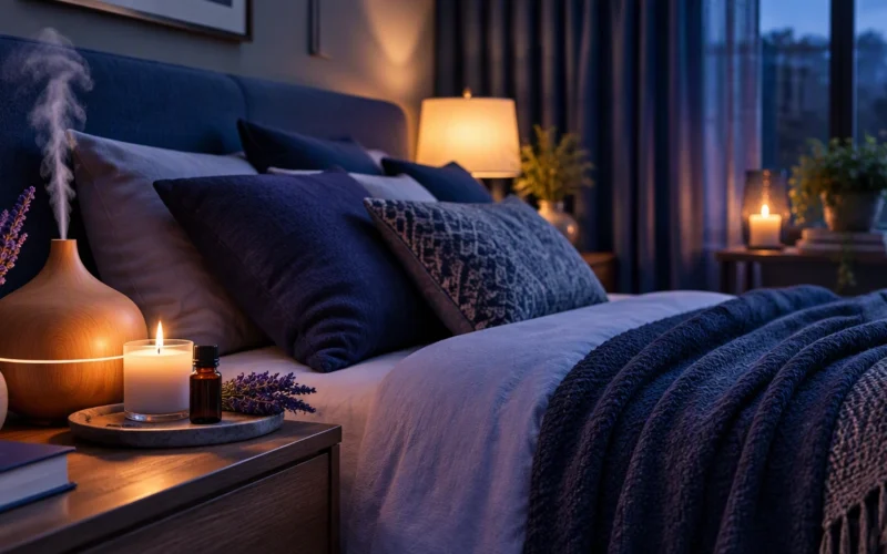 calm bedroom sanctuary scent design